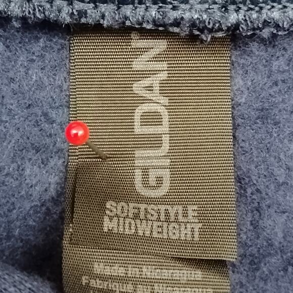 "What Part of... Don't You Understand" Hoodie Size Medium Navy Blue Front Pocket - Picture 3 of 4